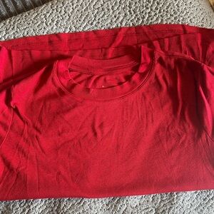 A New Day Rich Red Ribbed Top